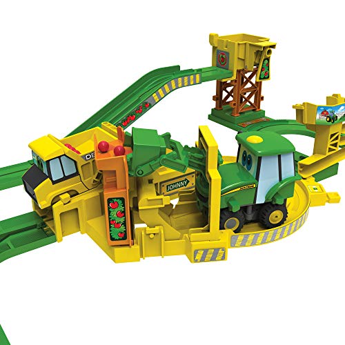 JOHN DEERE 46940 Johnny Traktor Big Loader Juego de Tren y Tractor con innumerables Posibilidades de Descubrimiento para diversión sin Fin, Juguete para niños pequeños a Partir de 3 años