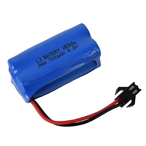 josiedf Batería AAA Ni CD De 4.8v 700mah, Batería Recargable para Herramientas EléCtricas De Coche Modelo De Barco RC