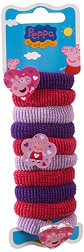 Joy Toy Peppa Pig, bandas para el pelo (10 unidades, multicolor) , color/modelo surtido