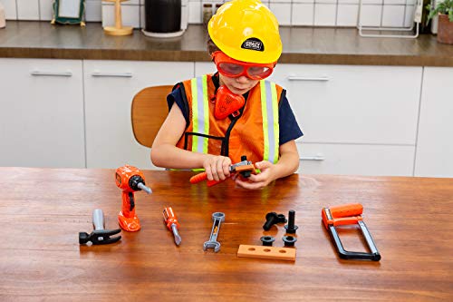 JOYIN Juguetes de Herramientas con Ropa Cosplay Disfraz de Trabajador de construcción para niños de 3-6 años