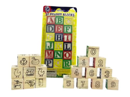 Juego Bloque DE CONSTRUCCION Madera con Letras y números- Juego matemático y Alfabeto para Aprender Jugando Madera ecológica, Bloques Alfabeto.