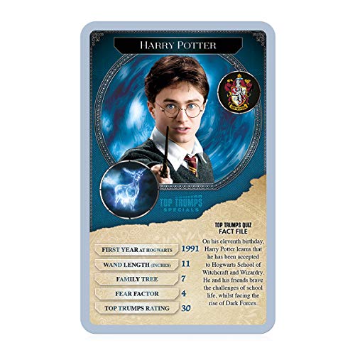 Juego de Cartas Especiales de Harry Potter 30 Brujas y Magos Top Trumps