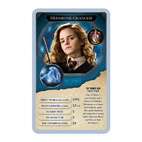 Juego de Cartas Especiales de Harry Potter 30 Brujas y Magos Top Trumps