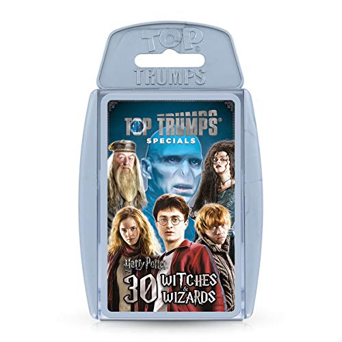 Juego de Cartas Especiales de Harry Potter 30 Brujas y Magos Top Trumps