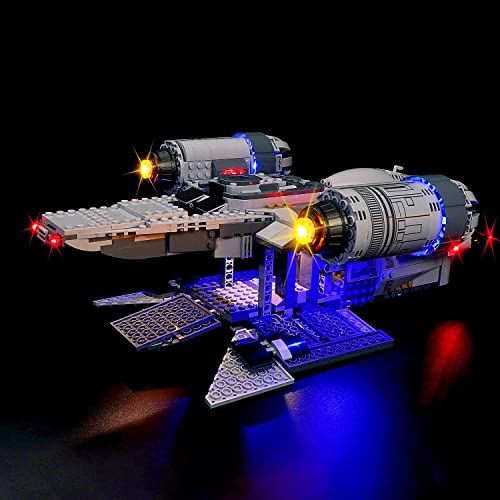 Juego de luces LED para Lego Star Wars The Mandalorian The Razor Crest, juego de luces compatible con el modelo de bloque de construcción