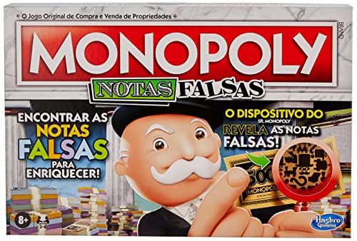 Juego de Mesa Monopoly Crooked Cash para familias y niños a Partir de 8 años, Incluye un descodificador de Mr. Monopoly