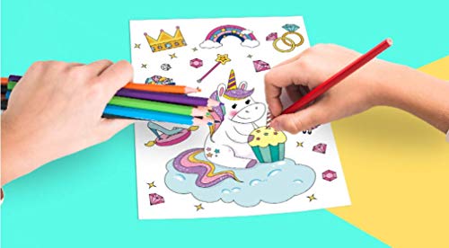 Juego de papel para rascar, diseño de unicornio, cuaderno para rascar, libro para colorear Magic Scratch Book, para niños y niñas (piratas)