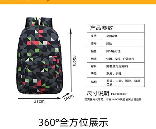 Juego r-o-b-l-o-x patrón Mochila Mochila Escolar para Estudiantes Bolsa de Viaje al Aire Libre Bolsa Deportiva Bolsa de montañismo Bolsa para computadora 1-Patrón Azul Marino 1_Alta Capacidad