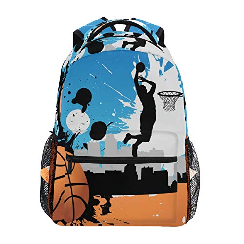 Jugador de Baloncesto Mochila Escolar para niños niñas niños Bolsa de Viaje Bookbag