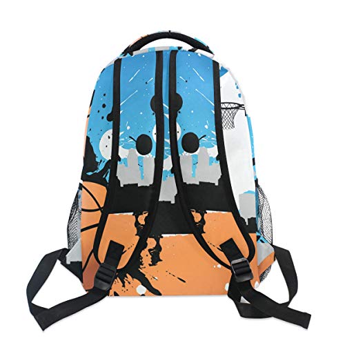 Jugador de Baloncesto Mochila Escolar para niños niñas niños Bolsa de Viaje Bookbag