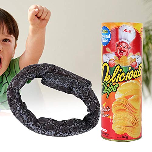 Juguete de broma, Patatas fritas Serpiente Pop Up Serpiente Broma Truco Juguetes Gag Broma Broma Halloween Día de los Inocentes con 1 Serpiente