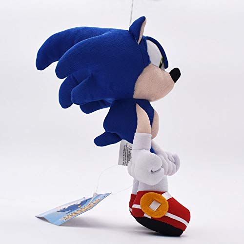 Juguete De Felpa De 25 Cm Azul Suave Sonic Animales De Peluche Personajes Juguetes para Niños Muñecas Regalos