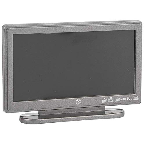 Juguete de la casa de muñecas de TV, Casa de muñecas en miniatura moderna Accesorios Muebles de juguete Pantalla plana Pantalla LCD TV Modelo de juguete para 1:12 Casas de muñecas