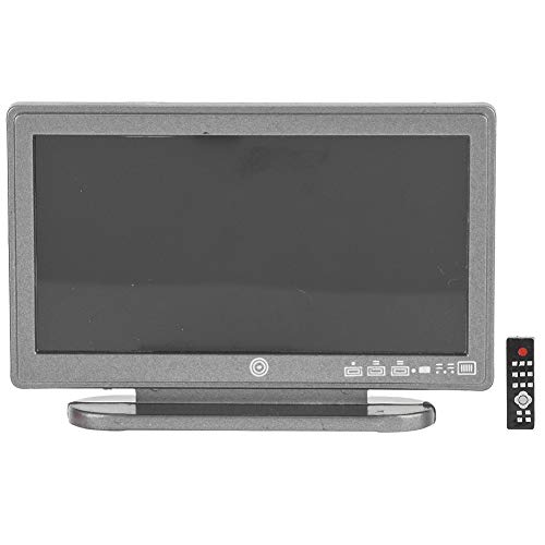 Juguete de la casa de muñecas de TV, Casa de muñecas en miniatura moderna Accesorios Muebles de juguete Pantalla plana Pantalla LCD TV Modelo de juguete para 1:12 Casas de muñecas