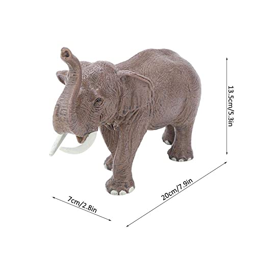 Juguete de Modelo Animal, Mini 3D Suave Realista Estatua de Elefante Decoración de habitación Juguetes de Educativo Regalo de cumpleaños de Navidad para niños(#2)