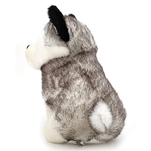 Juguete de peluche Husky, muñeco de peluche Husky de peluche Juguete de peluche para perro Husky regalo ideal para cumpleaños de niños Navidad y decoración del hogar(28cm)