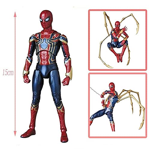 JUNJi Avengers 4 Endgame Iron Spider-Man Marvel Spider-Man Titan Hero Series Traje de integración de araña de hierro de 7 pulgadas Spider-Man Figura de acción Juguete