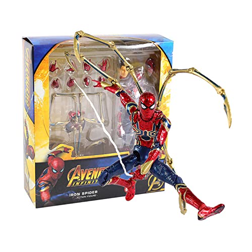 JUNJi Avengers 4 Endgame Iron Spider-Man Marvel Spider-Man Titan Hero Series Traje de integración de araña de hierro de 7 pulgadas Spider-Man Figura de acción Juguete