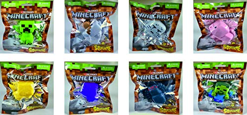 Just Toys Minecraft Squishme Anti-Stress Figures 6 cm Display Series 1 (24) Mini