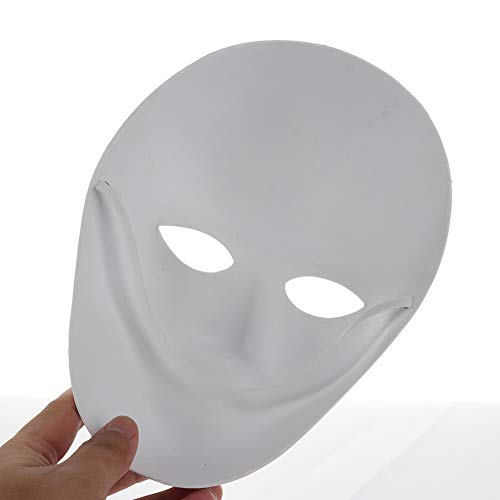 JYCRA Mascarilla de papel para manualidades, 12 unidades, máscara de papel pintable, máscara lisa, máscara de cosplay para Halloween, fiesta de Mardi Gras (6 hombres + 6 mujeres)