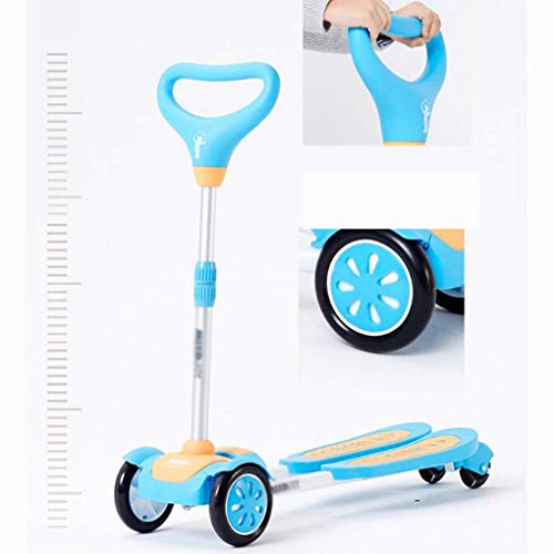 JYTB Flicker Wiggle Scissor Scooter, 4 Ruedas Plegable Speeder Push Swing Scooter Tri Slider para niños de 3 a 6 años