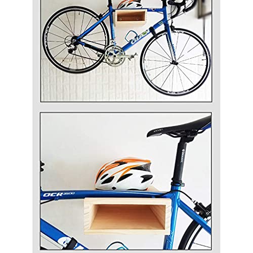 JYTFZD Yuchen- Estacionamiento de Bicicletas de Madera montado en Pared, Estante de Almacenamiento de Bicicletas de Carretera Interior Multifuncional, Tienda de exhibición de Tienda de Bicicletas