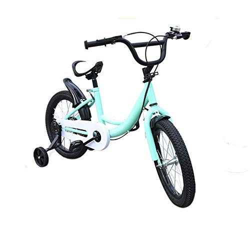 Kaibrite Bicicleta infantil de 16 pulgadas, para niños, con rueda auxiliar, color verde