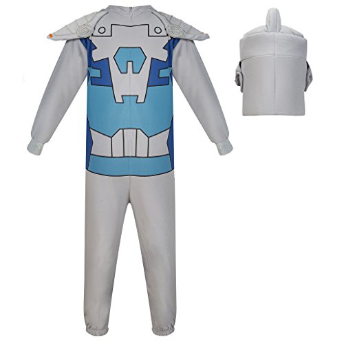 Katara LEGO Nexo Knights Disfraz Infantil con Casco, Niños-Carnaval, Halloween, color gris, L (1774)