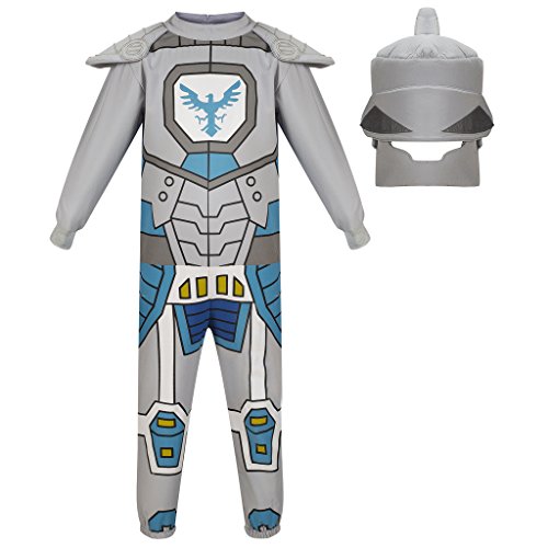 Katara LEGO Nexo Knights Disfraz Infantil con Casco, Niños-Carnaval, Halloween, color gris, L (1774)