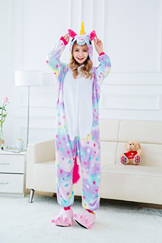 Kauson Monkey Kigurumi Flanela Unicornio Pijamas la Ropa de Noche del Traje Onesie 3D Novedad Mono Cartoon Animal Cosplay Disfraces Mascotas Carnaval Halloween Navidad Ropa especializada para Adultos