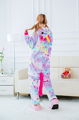 Kauson Monkey Kigurumi Flanela Unicornio Pijamas la Ropa de Noche del Traje Onesie 3D Novedad Mono Cartoon Animal Cosplay Disfraces Mascotas Carnaval Halloween Navidad Ropa especializada para Adultos