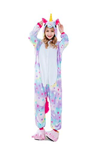 Kauson Monkey Kigurumi Flanela Unicornio Pijamas la Ropa de Noche del Traje Onesie 3D Novedad Mono Cartoon Animal Cosplay Disfraces Mascotas Carnaval Halloween Navidad Ropa especializada para Adultos