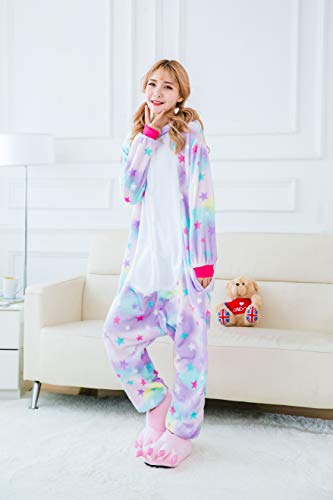 Kauson Monkey Kigurumi Flanela Unicornio Pijamas la Ropa de Noche del Traje Onesie 3D Novedad Mono Cartoon Animal Cosplay Disfraces Mascotas Carnaval Halloween Navidad Ropa especializada para Adultos