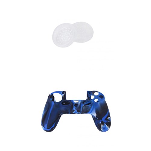 KESOTO Combo Thumb Grips Joysticks Caps + Funda de Silicona para Sony 4 PS4