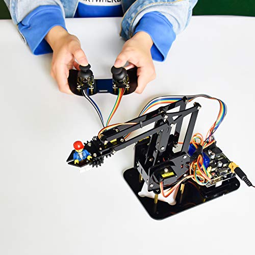 KEYESTUDIO Robot Arm para Arduino IDE, 4-Axis Servo Control con UN0 Board