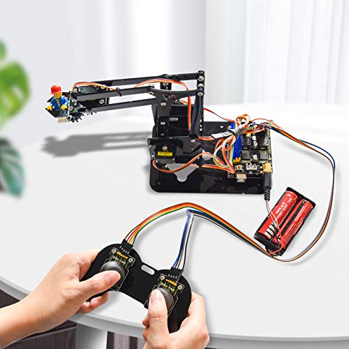 KEYESTUDIO Robot Arm para Arduino IDE, 4-Axis Servo Control con UN0 Board