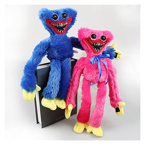 KeYou 40 cm Juguete de Peluche Juego Amapola Playtime muñeca Dibujos Animados Figura Suave Animales muñecas Suave Relleno de Horror Juego rodeando muñeca Azul Monstruo Pingüino (Color : Pink)