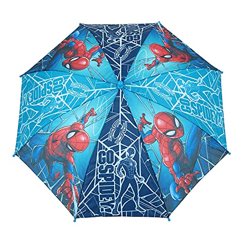 Kids Licensing | Paraguas Spiderman | Paraguas Infatil | Paraguas Niño | Tamaño Perfecto | Diseño Muy Resistente | Material de Calidad | Licencia Oficial