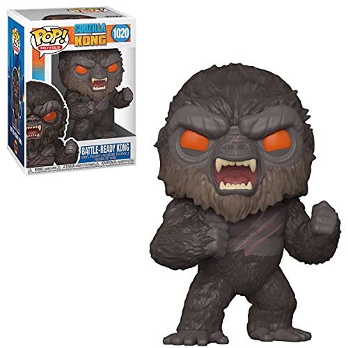 King Kong Battle Ready Pop #1020 Pop Movies Godzilla vs Kong Vinyl Figure (Bundled with EcoTek Protector to Protect Display Box)