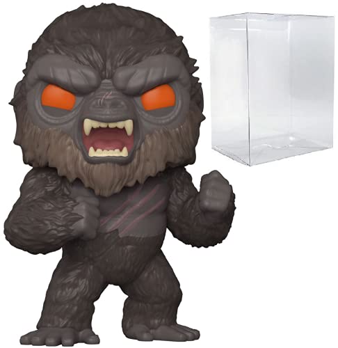 King Kong Battle Ready Pop #1020 Pop Movies Godzilla vs Kong Vinyl Figure (Bundled with EcoTek Protector to Protect Display Box)