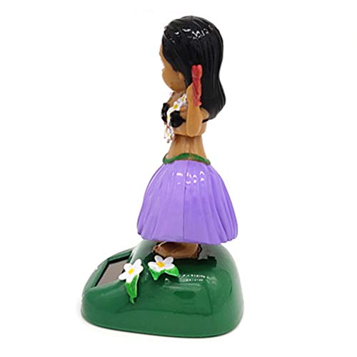 Kining Figuras Tropicales De Hawaii Muñeca De Juguete De Baile De Hula Hawaiana con Energía Solar para Coche Juguete Bobble Head Decoración De Interiores Regalo para Niños Carefully