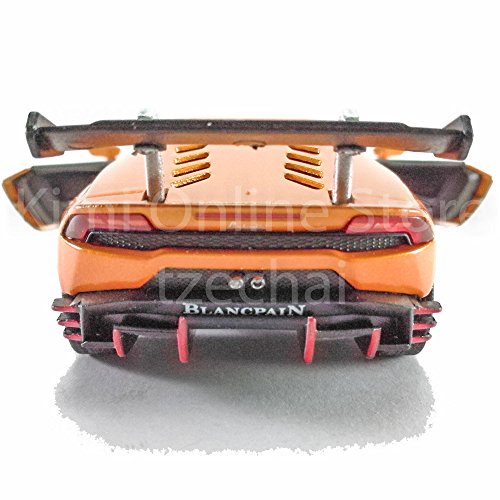 Kinsmart Die-Cast Car 1:36 Lamborghini Huracan LP620-2 Super Trofeo Car Orange Color Model Friction Toys with Box Collection