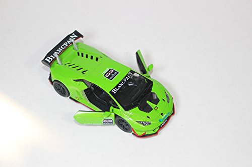 Kinsmart Lamborghini Huracan LP 620-2 Super Trofeo Car 1:36 Escala de Retroceso Acción Color Verde Metalizado