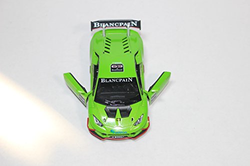 Kinsmart Lamborghini Huracan LP 620-2 Super Trofeo Car 1:36 Escala de Retroceso Acción Color Verde Metalizado