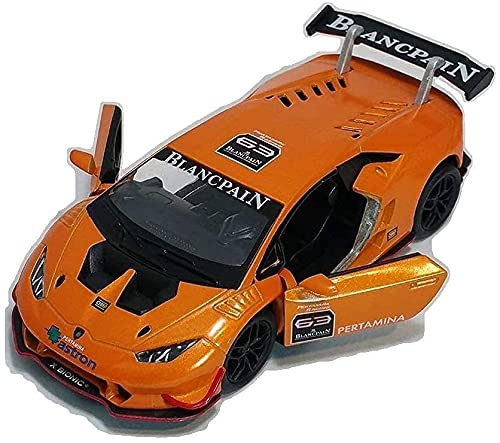 Kinsmart Lamborghini Huracan LP620-2 Super Trofeo Coche 1:36 Escala Pull Back Acción