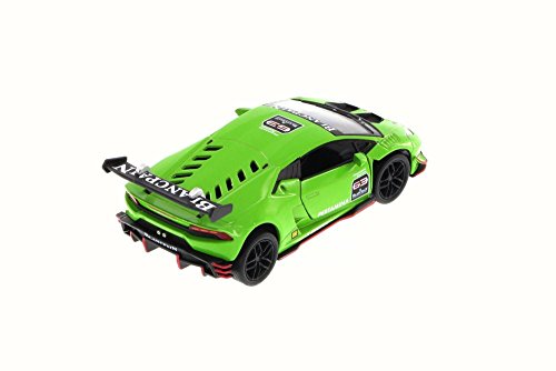 Kinsmart Lamborghini Huracan LP620-2 Super Trofeo - Coche (escala 1:36), color verde metálico