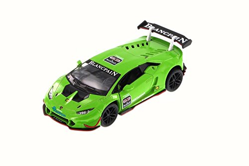 Kinsmart Lamborghini Huracan LP620-2 Super Trofeo - Coche (escala 1:36), color verde metálico