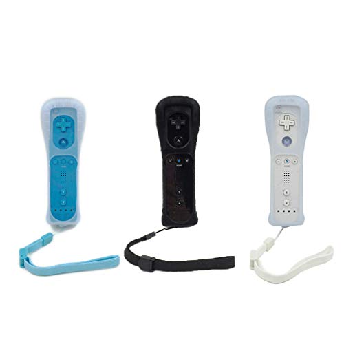 KINTRADE - Mando inalámbrico con funda de silicona para mando a distancia Wii para Wii Game Remote Controller Joystick sin Motion Plus