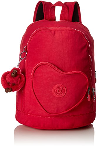 Kipling HEART BACKPACK Mochila infantil, 32 cm, 9 litros, Rosa (True Pink)