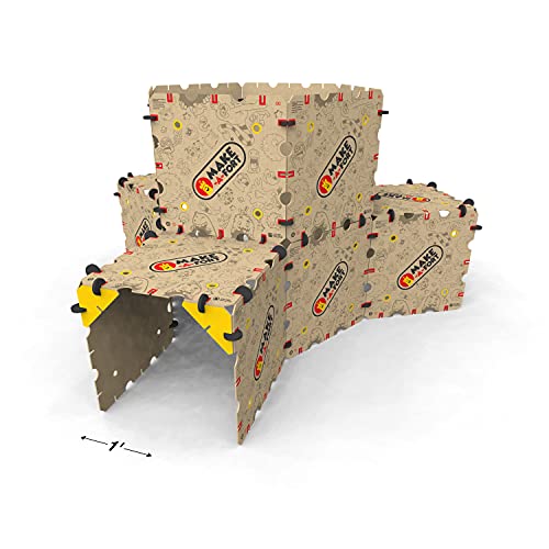 Kit de explorador Make-A-Fort: construye increíbles fuertes, laberintos, túneles y más. Diversión familiar para niños de 4 años en adelante. Durable, reutilizable y fabricado en Suiza.